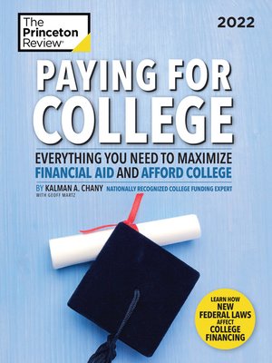 cover image of Paying for College, 2022